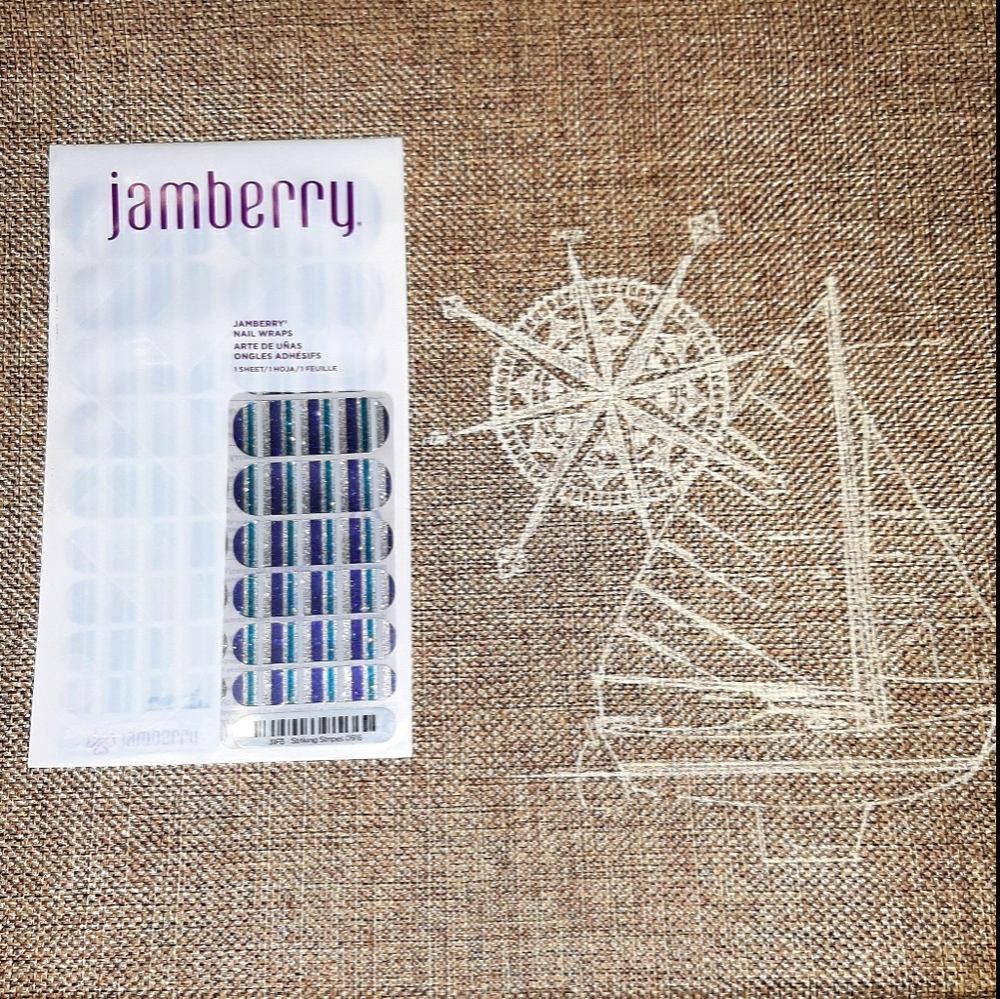NWT Jamberry Nail Wraps - Striking Stripes